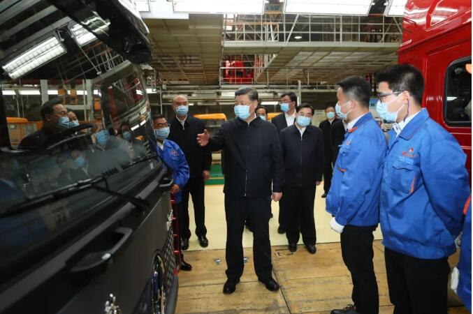 習(xí)近平在西安考察調(diào)研